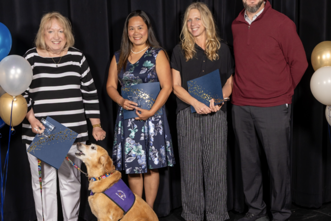 Mentoring Youth and Inspiring Excellence: Volunteer Sue & Therapy Dog Addie